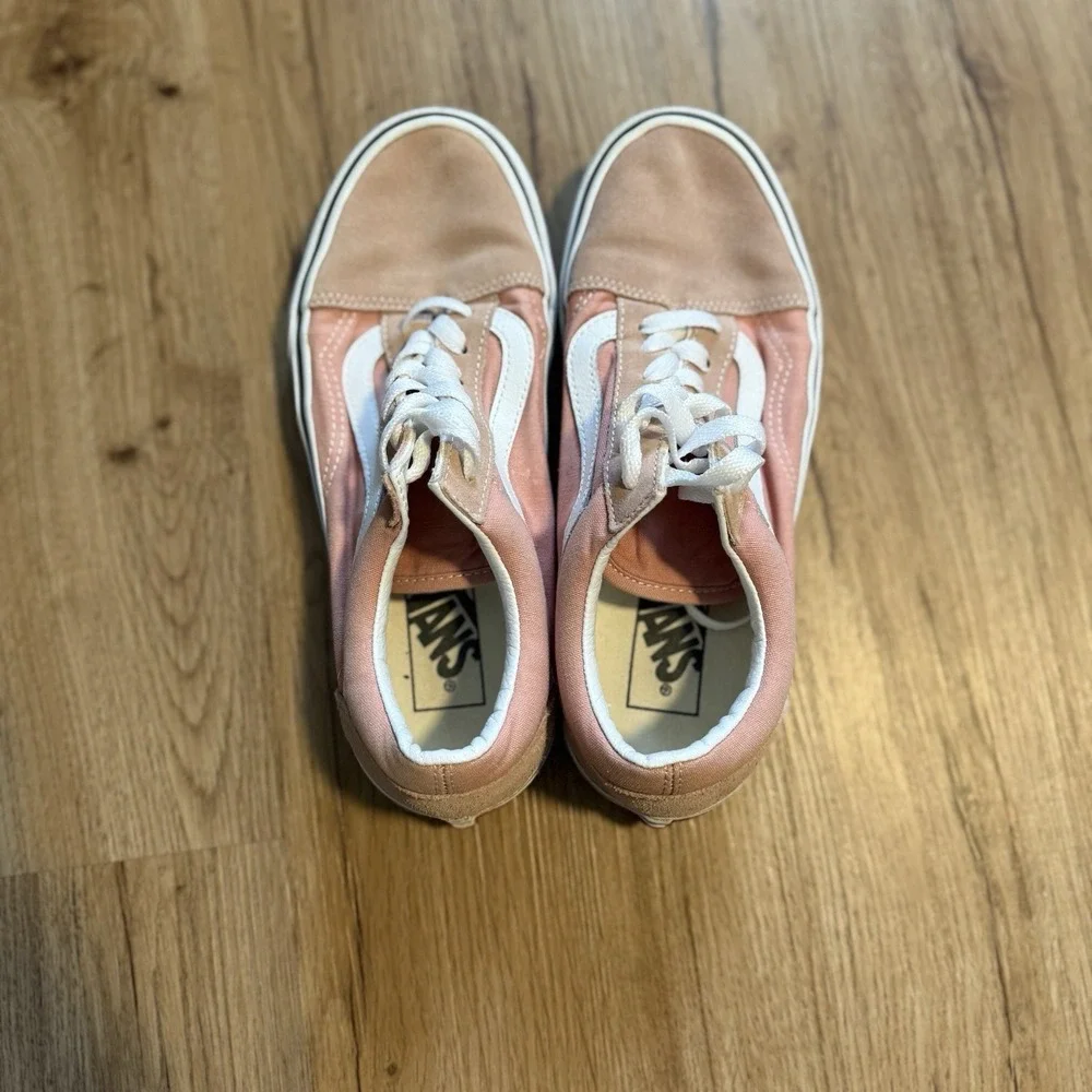 Vans old Skool Sneakers Shoes Unisex Pink Men 5.5 Women 7 Lace Up Low Top Skater